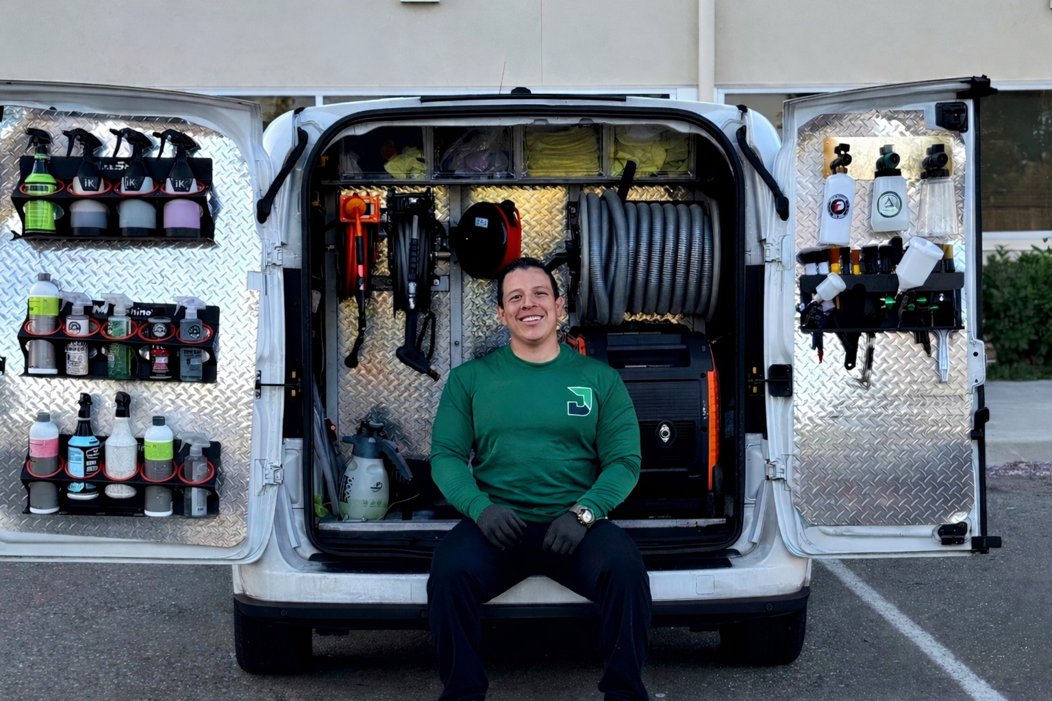 Jacfran Services trabajando en un vehículo